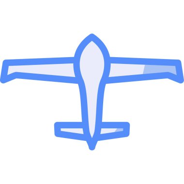 Uçak. Web simgesi basit illüstrasyon