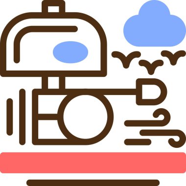 Bulut hesaplama ağı basit simgesi