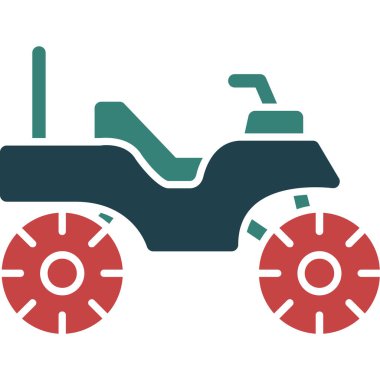 İzole edilmiş tek bir tarım teknolojisinin vektör çizimi