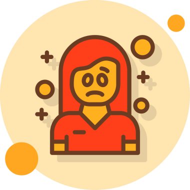 uzun gölge vektör tasarımlı avatar adam