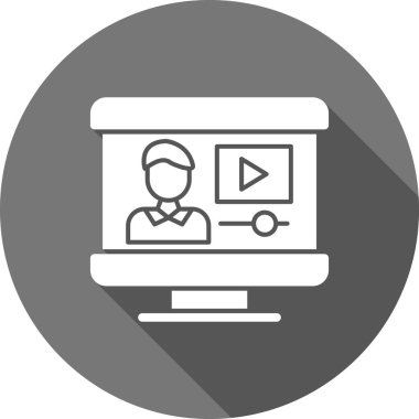 Video konferansı. Web simgesi