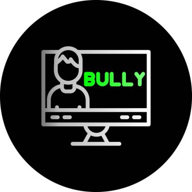 Ekranda mesajı olan dizüstü bilgisayar, vektör illüstrasyonu