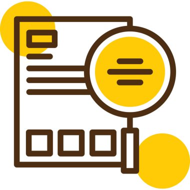 İş Analizi simge vektör çizim