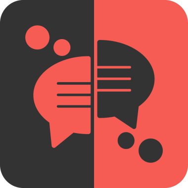 Konuşma balonu vektör çizimi