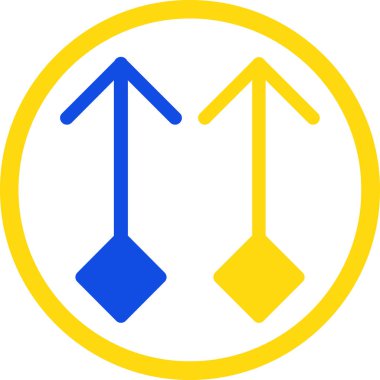 Yön ok ikonu vektör illüstrasyonu