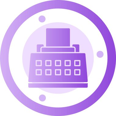 Takvim simgesinin vektör illüstrasyonu