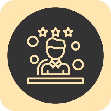 Müşteri derecelendirme ikonu vektör illüstrasyonu