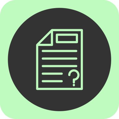 Vektör Belgesi düz simgesi