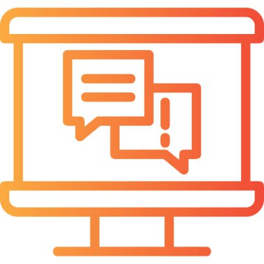 Bilgisayar. Web simgesi basit illüstrasyon