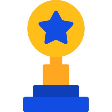 Kupa. Web simgesi basit illüstrasyon