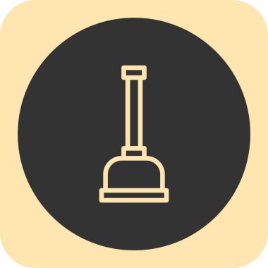 Çekiç Simgesi Soyut Arka Gruplandırmada İzole Edildi