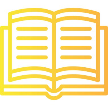 Kitap. Web simgesi basit illüstrasyon