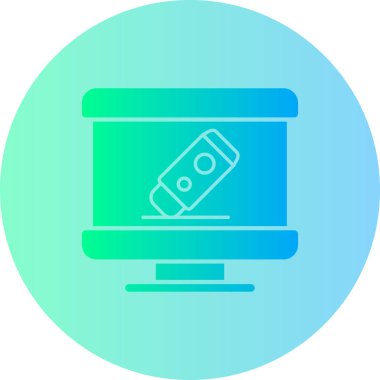 Bilgisayar. Web simgesi basit illüstrasyon