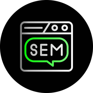 Görüntün için vektör seo simgesi