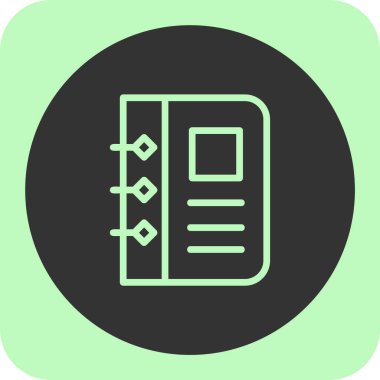 kitap simgesi, vektör illüstrasyonu