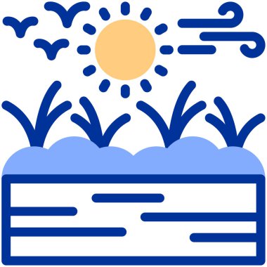 ziraat tarım ikonu anahat tarzında