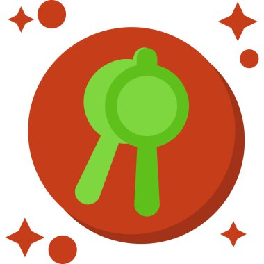 Noel topu simgesi, vektör illüstrasyonu