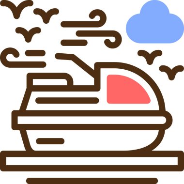 Kek. Web simgesi basit illüstrasyon