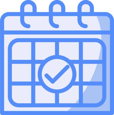 tarih takvimi simgesi ile doldurulmuş dış hat biçimi