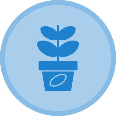 Çiçek. Web simgesi basit illüstrasyon