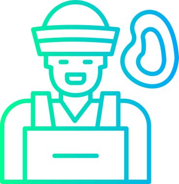 Adam teslimat kurye simgesi