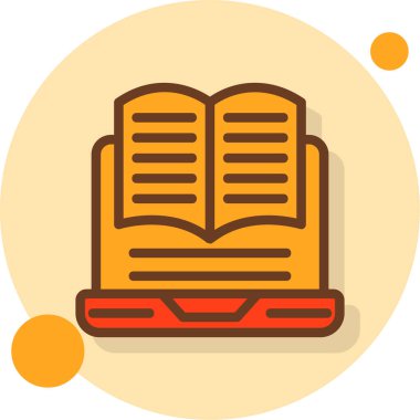 kitap modern simge vektör illüstrasyonu