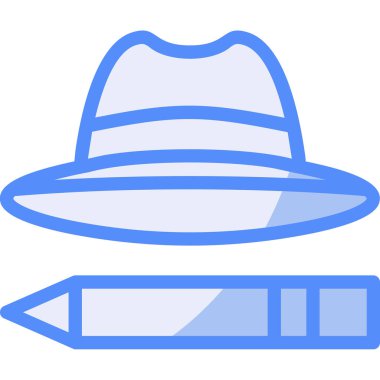 şapka web simgesi basit illüstrasyon