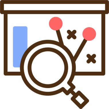 Arama simgesi vektör illüstrasyonu