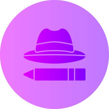 Şapka simgesi vektör illüstrasyonu