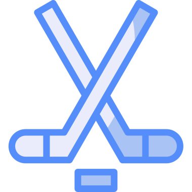 Hokey. Web simgesi basit illüstrasyon