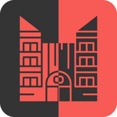 mimari yapı inşaat simgesi - taslak biçimi