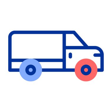 Kamyon. Web simgesi basit illüstrasyon