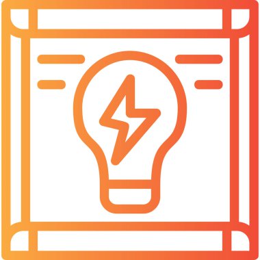 Elektrik simge vektör çizim