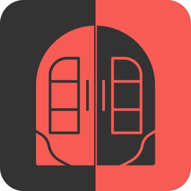 kapı simgesi vektör illüstrasyonu