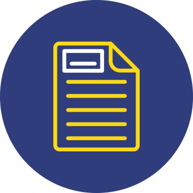 vektör belge simgesi, basit illüstrasyon