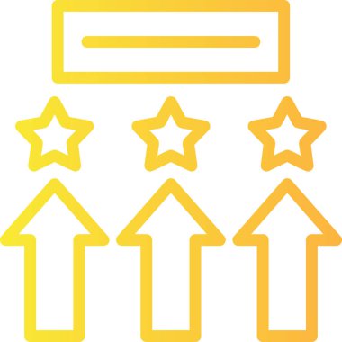 yıldız derecelendirme simgesi ana hatlar biçiminde