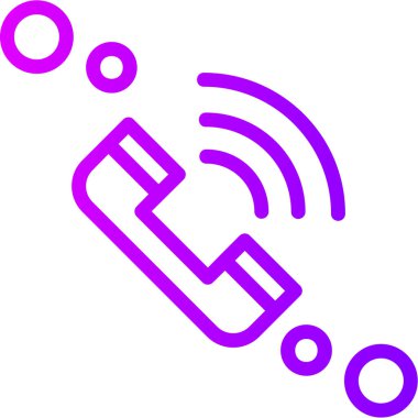 Telefon simgesinin vektör illüstrasyonu