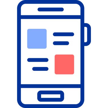 Telefon simgesi vektör illüstrasyonu