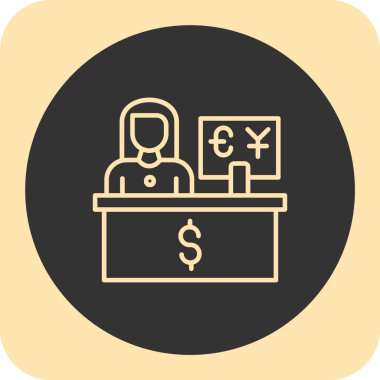 Para için. Web simgesi basit illüstrasyon