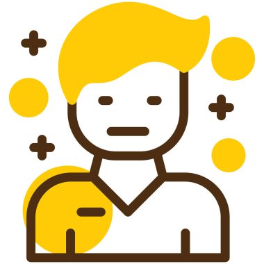 avatar erkek kullanıcı simgesi - özet biçimi