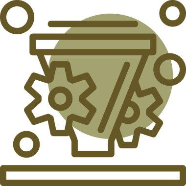 Dişliler. Web simgesi basit tasarım