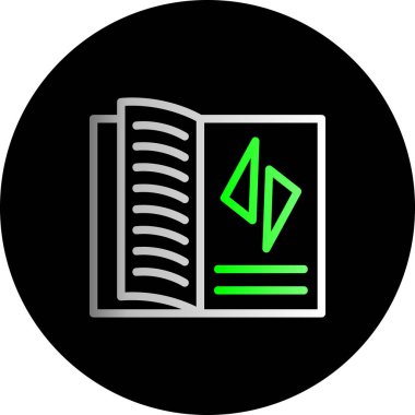 Kitap. Web simgesi basit illüstrasyon