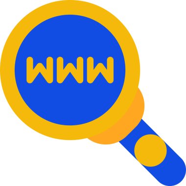 Ara. Web simgesi basit illüstrasyon