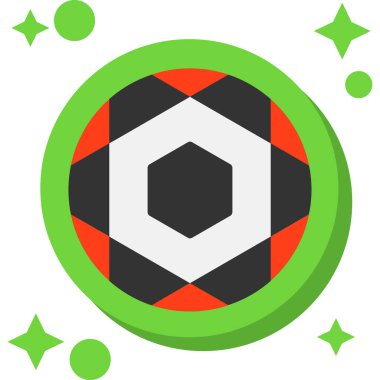 Casino çip vektör simgesi