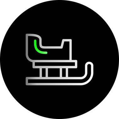 Bir sandalyenin vektör illüstrasyonu