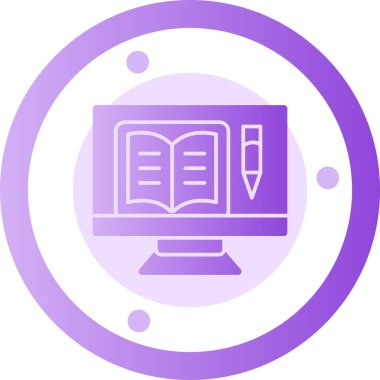 Kitap ikonu. Web için kitap vektör simgelerinin basit illüstrasyonu