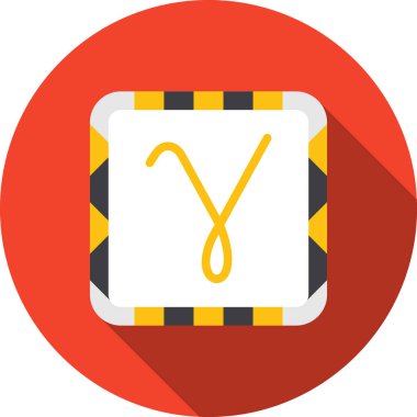 Ölçüm bandının düz tasarım simgesi