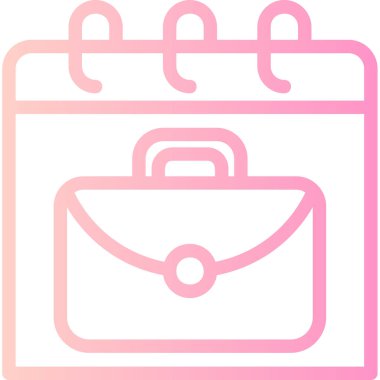 Çanta. Web simgesi basit illüstrasyon