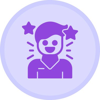 Yıldızlı mutlu adam