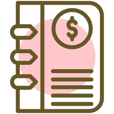 Para için. Web simgesi basit illüstrasyon